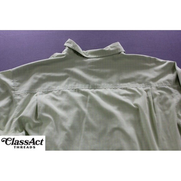 Patagonia Island Hopper Shirt Mens Long Sleeved Vented Fishing Green Checked XXL - Picture 4 of 13